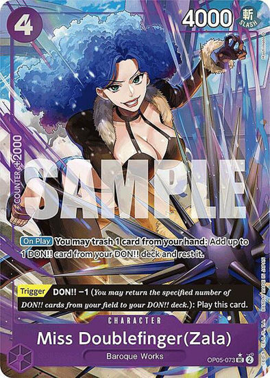 Miss Doublefinger(Zala) (Foil) - OP05-073f - Uncommon