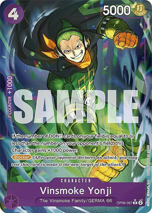 Vinsmoke Yonji (Foil) - OP06-067f - Rare