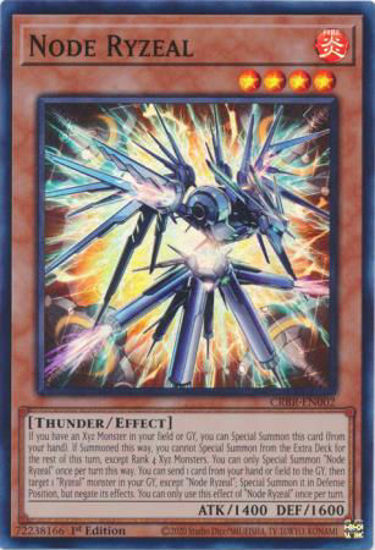 Node Ryzeal - CRBR-EN002 - Super Rare 1st Edition