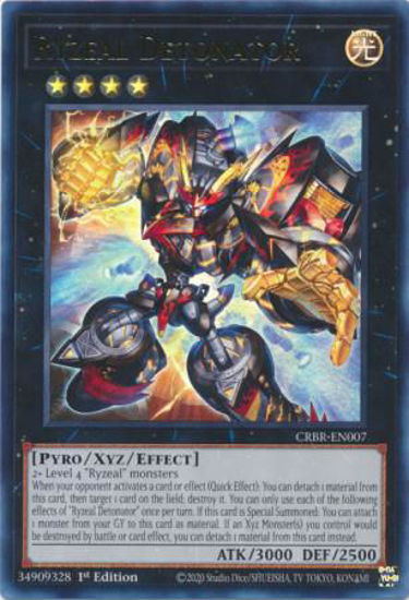 Ryzeal Detonator - CRBR-EN007 - Ultra Rare 1st Edition