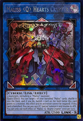 Maliss Q Hearts Crypter - CRBR-EN020 - Collector's Rare 1st Edition