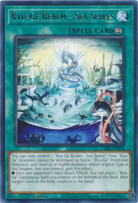 Ryu-Ge Realm - Sea Spires - CRBR-EN038 - Rare 1st Edition