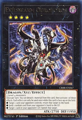 Evilswarm Ouroboros - CRBR-EN047 - Rare 1st Edition