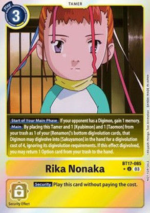 Rika Nonaka (Alternate Art V2) - BT17-085p - Uncommon