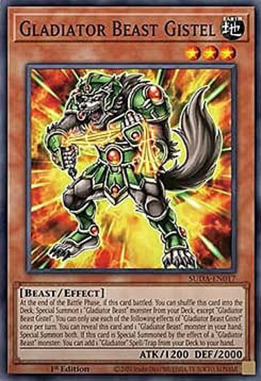 Gladiator Beast Gistel - SUDA-EN017 - Super Rare 1st Edition