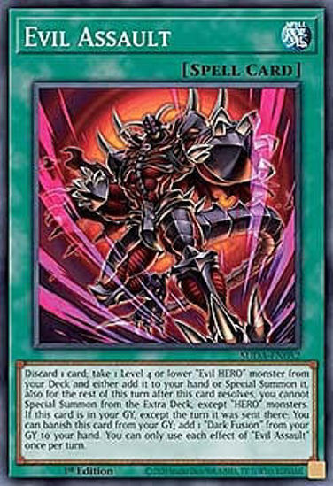 Evil Assault - SUDA-EN052 - Super Rare 1st Edition