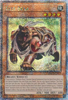 Test Bear - SUDA-EN018 - Quarter Century Secret Rare 1st Edition