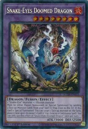 Snake-Eyes Doomed Dragon - SUDA-EN035 - Secret Rare 1st Edition