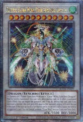 Crystal Clear Wing Over Synchro Dragon - SUDA-EN039 - Quarter Century Secret Rare 1st Edition