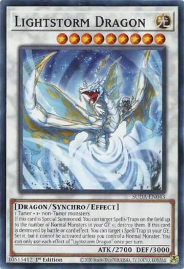 Lightstorm Dragon - SUDA-EN043 - Common 1st Edition