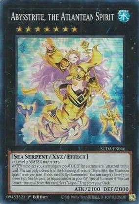 Abysstrite, the Atlantean Spirit - SUDA-EN046 - Super Rare 1st Edition