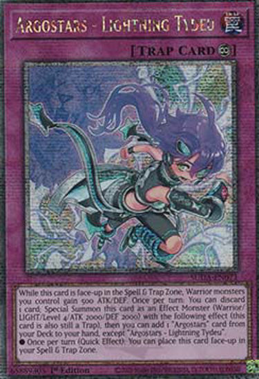 Argostars - Lightning Tydeu - SUDA-EN071 - Quarter Century Secret Rare 1st Edition