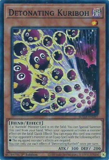 Detonating Kuriboh - SUDA-EN097 - Super Rare 1st Edition