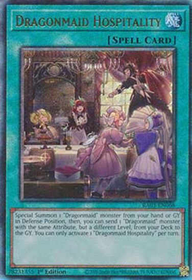 	Dragonmaid Hospitality - RA03-EN068 - Ultimate Rare 1st Edition