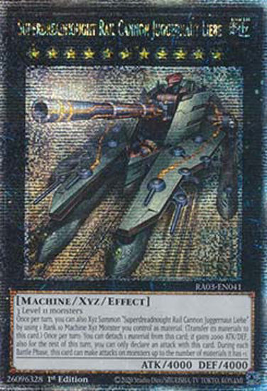 	Superdreadnought Rail Cannon Juggernaut Liebe - RA03-EN041 - Quarter Century Secret Rare 1st Edition