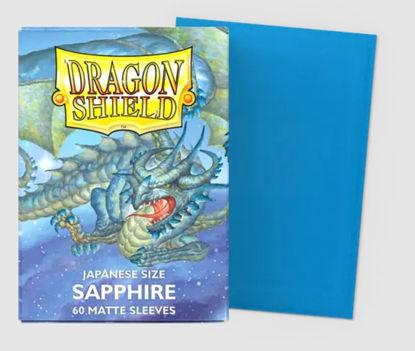 Dragon Shield Small Sleeves - Japanese Matte Sapphire (60 Sleeves)