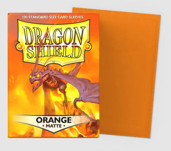 Dragon Shield Standard Sleeves - Matte Orange (100 Sleeves)