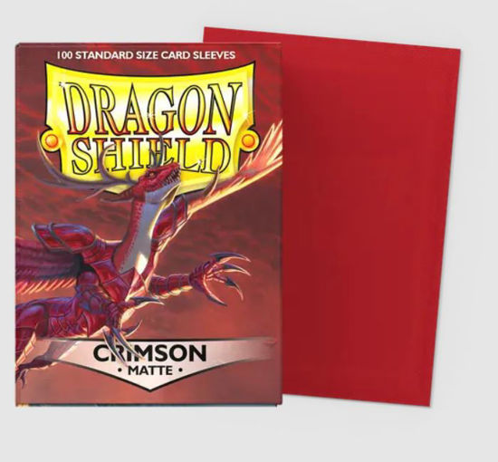 Dragon Shield Standard Sleeves - Matte Crimson (100 Sleeves)