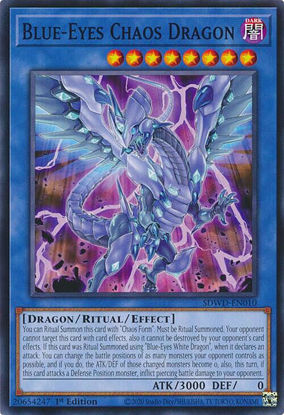 Blue-Eyes Chaos Dragon - SDWD-EN010 - Common 1st Edition