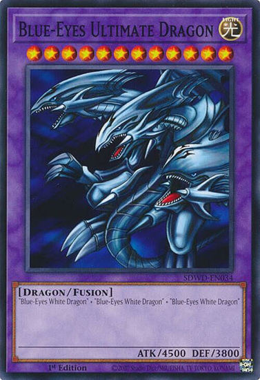 Blue-Eyes Ultimate Dragon - SDWD-EN034 - Common 1st Edition