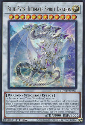 Blue-Eyes Ultimate Spirit Dragon - SDWD-EN043 - Ultra Rare 1st Edition