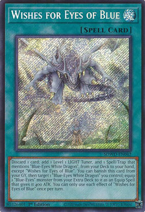 Wishes for Eyes of Blue - SDWD-EN042 - Secret Rare 1st Edition