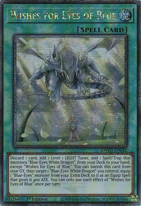 Wishes for Eyes of Blue - SDWD-EN042 - Quarter Century Secret Rare 1st Edition