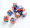 Gamegenic -  Galaxy Series - Mars - D6 Dice Set 16  mm (12 pcs)