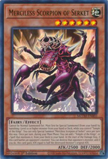 Merciless Scorpion of Serket - MZTM-EN002 - Ultra Rare 1st Edition