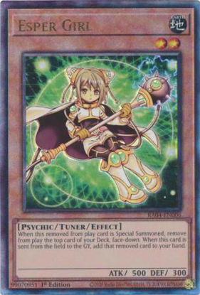 Esper Girl - RA04-EN006-QCR - (V.5 - Quarter Century Secret Rare) 1st Edition