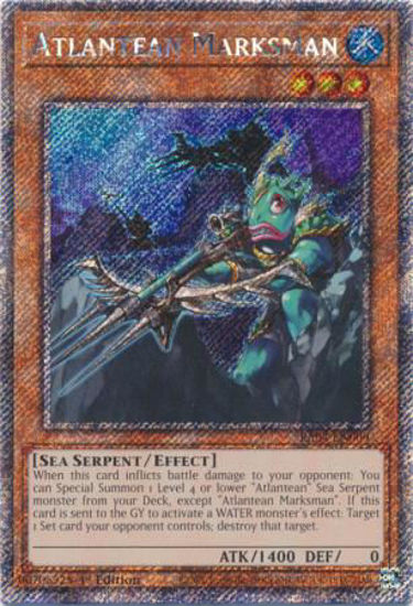 Atlantean Marksman - RA04-EN009-PSR - (V.4 - Platinum Secret Rare) 1st Edition