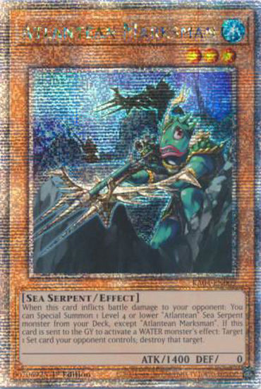 Atlantean Marksman - RA04-EN009-QCR - (V.5 - Quarter Century Secret Rare) 1st Edition