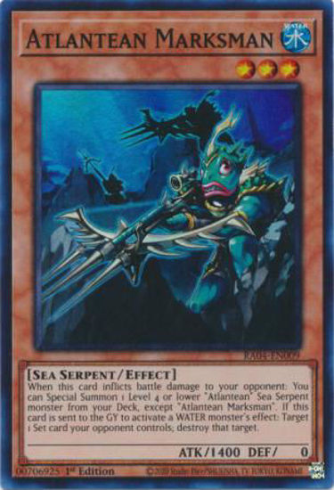 Atlantean Marksman - RA04-EN009-SR - (V.1 - Super Rare) 1st Edition
