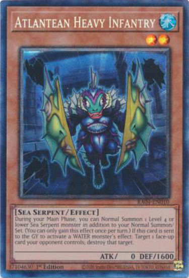 Atlantean Heavy Infantry - RA04-EN010-CR - (V.6 - Collector's Rare) 1st Edition