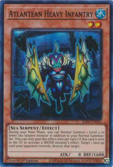 Atlantean Heavy Infantry - RA04-EN010-SR - (V.1 - Super Rare) 1st Edition