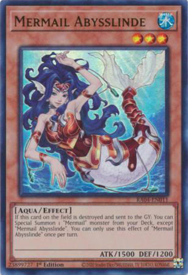 Mermail Abysslinde - RA04-EN011-UR - (V.2 - Ultra Rare) 1st Edition