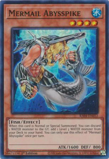 Mermail Abysspike - RA04-EN012-SR - (V.1 - Super Rare) 1st Edition