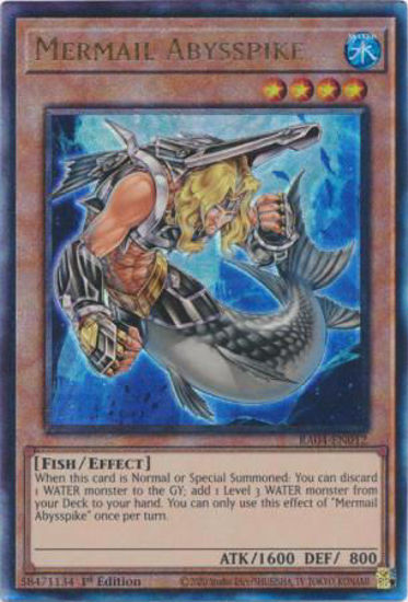 Mermail Abysspike - RA04-EN012-UTR - (V.7 - Ultimate Rare) 1st Edition