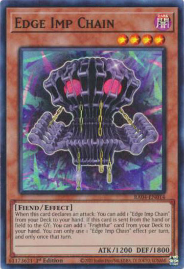 Edge Imp Chain - RA04-EN014-SR - (V.1 - Super Rare) 1st Edition