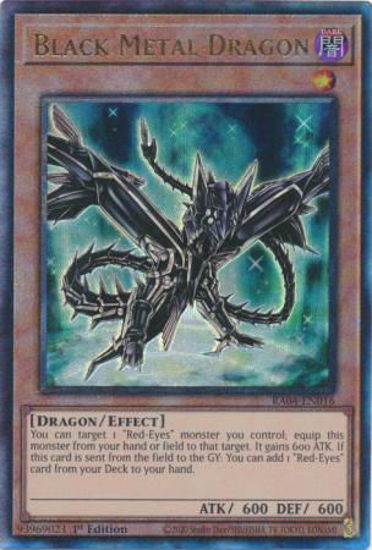 Black Metal Dragon - RA04-EN016-QCR - (V.5 - Quarter Century Secret Rare) 1st Edition