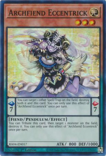 Archfiend Eccentrick - RA04-EN017-SR - (V.1 - Super Rare) 1st Edition