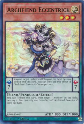 Archfiend Eccentrick - RA04-EN017-UR - (V.2 - Ultra Rare) 1st Edition