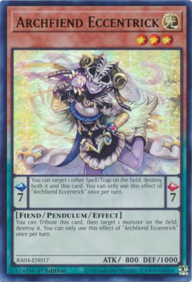 Archfiend Eccentrick - RA04-EN017-UR - (V.2 - Ultra Rare) 1st Edition