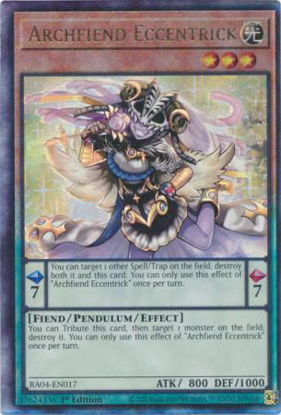 Archfiend Eccentrick - RA04-EN017-UTR - (V.7 - Ultimate Rare) 1st Edition
