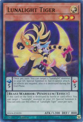Lunalight Tiger - RA04-EN020-UR - (V.2 - Ultra Rare) 1st Edition