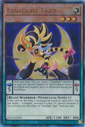 Lunalight Tiger - RA04-EN020-UTR - (V.7 - Ultimate Rare) 1st Edition