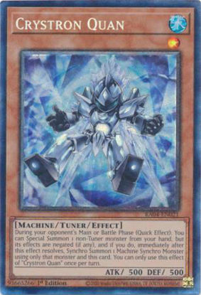 Crystron Quan - RA04-EN021-CR - (V.6 - Collector's Rare) 1st Edition