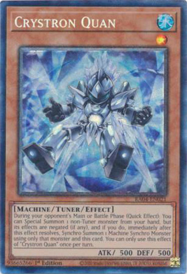 Crystron Quan - RA04-EN021-CR - (V.6 - Collector's Rare) 1st Edition