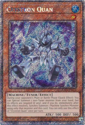 Crystron Quan - RA04-EN021-PSR - (V.4 - Platinum Secret Rare) 1st Edition