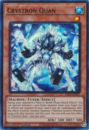 Crystron Quan - RA04-EN021-SR - (V.1 - Super Rare) 1st Edition
